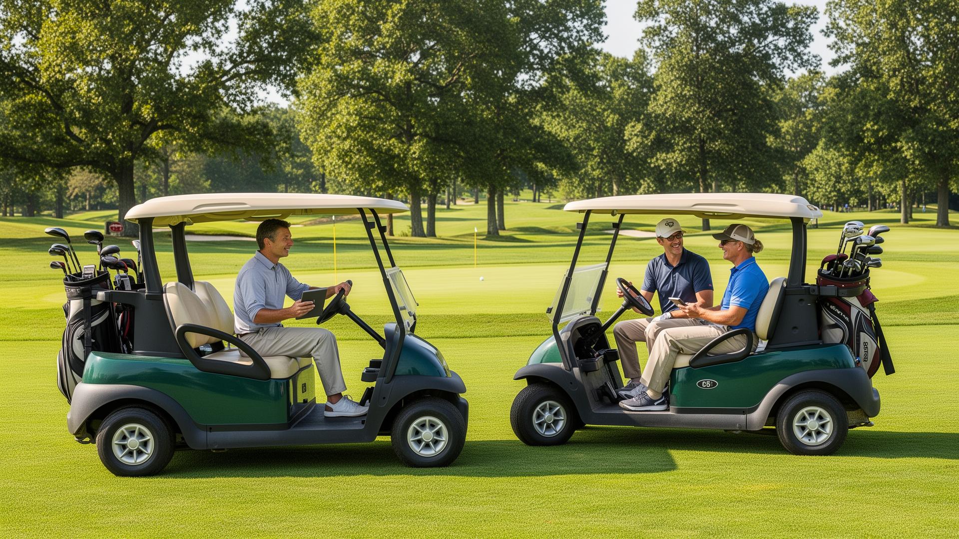 Golf course starter managing tee times